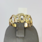 Real 10k Cuban Curb Ring Yellow Gold Women Men Genuine 10Kt