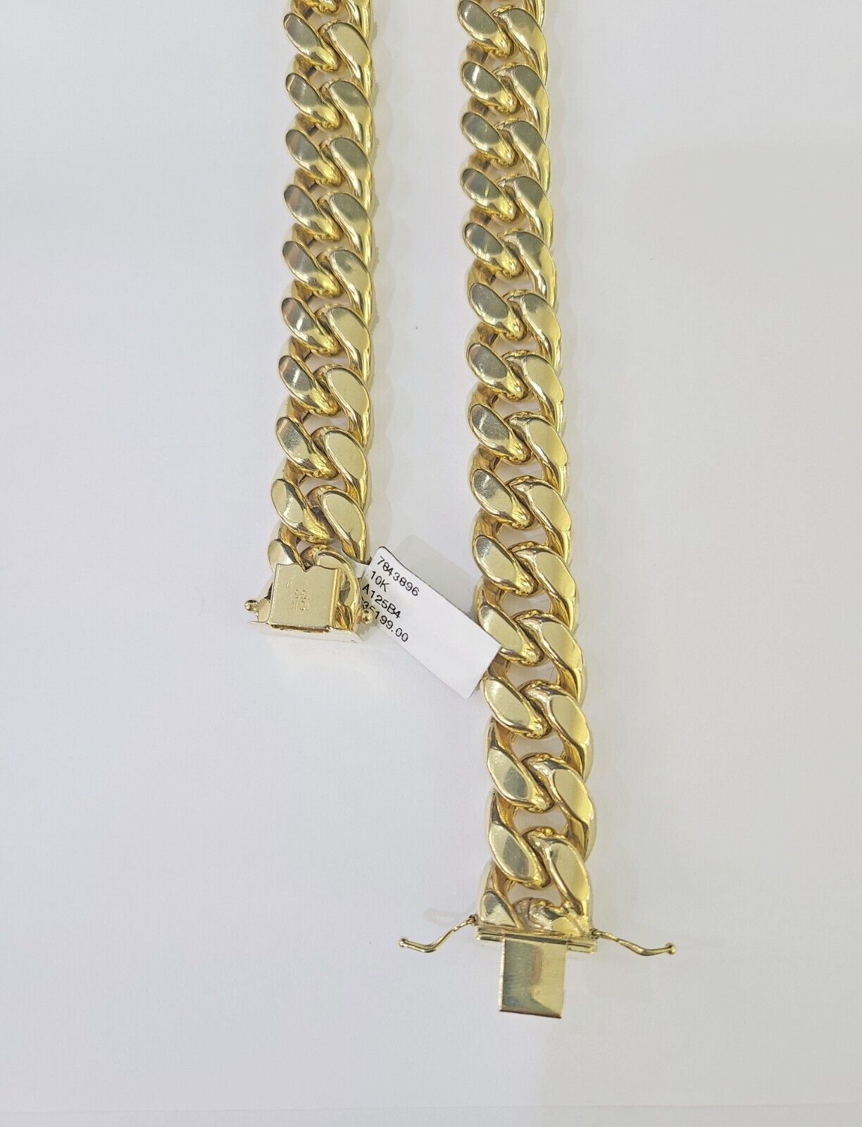 10k Yellow Gold Miami Cuban Link Chain Necklace 14mm 18-26 Inches Real