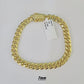 Real 10k Miami Cuban link Bracelet 6mm-11mm 7.5"-9" 10kt Yellow Gold