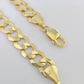 10k Solid Cuban Curb Link Bracelet Gold 9.5mm 8 Inches Real Yellow Gold