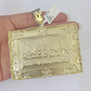 Real 10k Last Supper Pendant Charm Yellow Gold 3" Diamond Cut Genuine