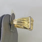 Real 10k Diamond Mens Ring Saint Jude Band Yellow Gold Casual Genuine Natural