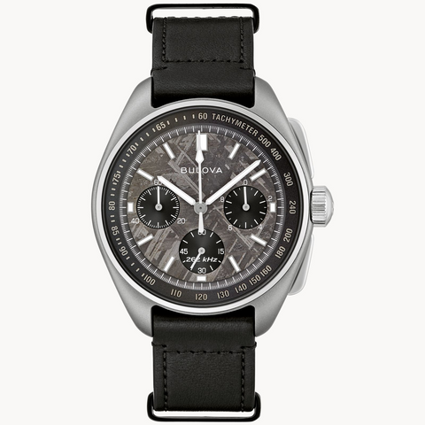 Brand New Bulova Lunar Pilot Meteorite Stainless Steel Gray Dial Watch 96A312