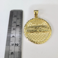 Real 10k Gold Byzantine Necklace Last Supper Nugget 20"-30" 3mm Pendant SET