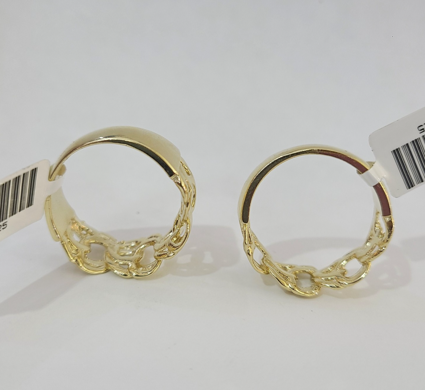 10k Cuban Link Ring Yellow Gold Women Men Real Genuine