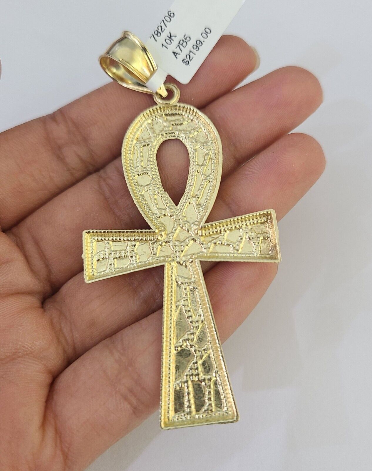 Real 10k Rope Chain Jesus Cross Charm Set 7mm 20"-28" Inch Necklace Yellow Gold