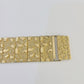 Designer 10K Yellow Gold Nugget watch Men Women Real Genuine