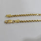 18k Yellow Gold Rope Chain 2mm 16"-24" Inch Real Gold 18kt All Sizes