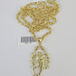 10k Solid Rope Chain Scorpion Charm Set 4mm 20"-28" Necklace Gold Yellow