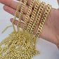 Real 10k Gold Chain Necklace Miami Cuban Link 5MM-9MM link 18-30 Inch 10kt Gold