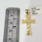 Real 10K Jesus Cross Crucifix Pendant Yellow Gold Charm Genuine