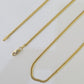 18k Real Solid Miami Cuban Chain Yellow Gold 3mm 24" Inch Genuine Necklace