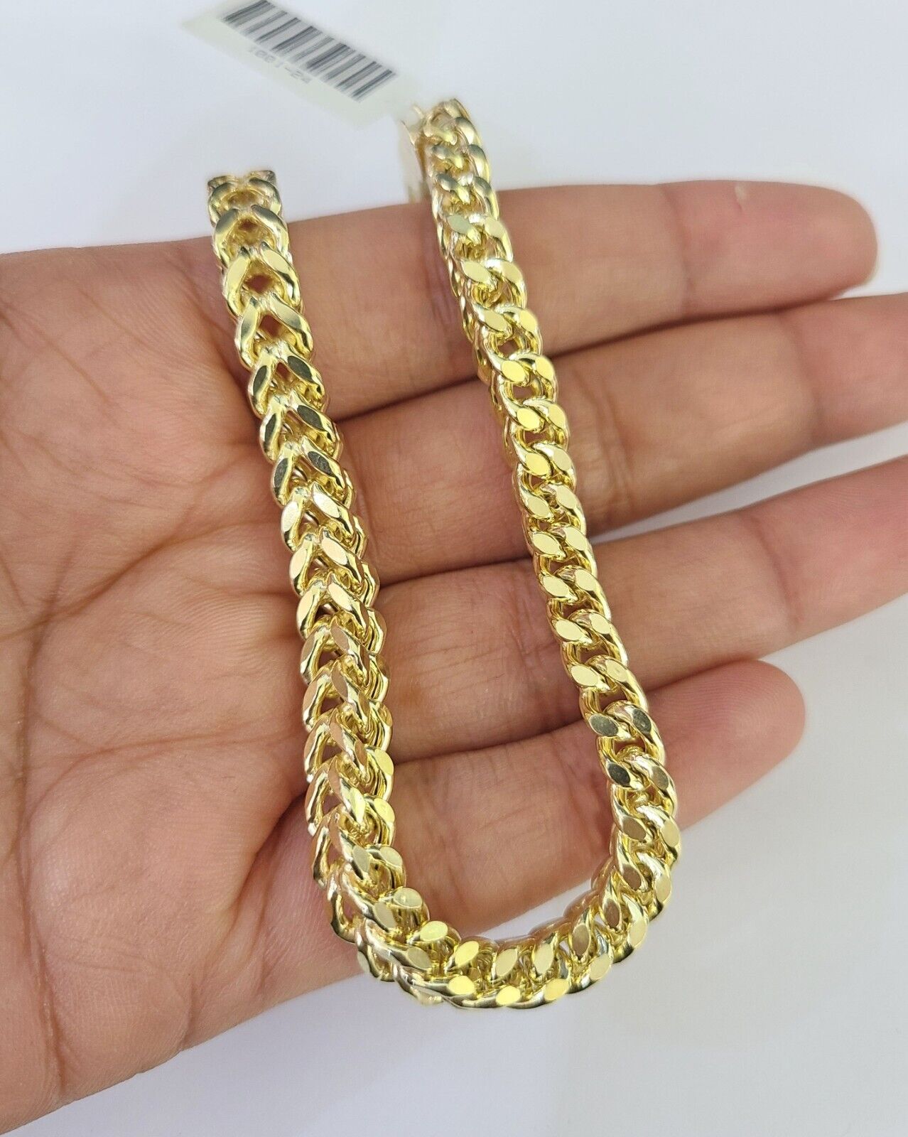 10k Franco Bracelet 6mm 8" Inch Yellow Gold Men Women Link Real 10kt
