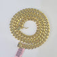 14k 8mm Miami Cuban Link Chain Yellow Gold Necklace 20"-30" Inches Real