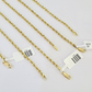 10k Solid Real Rope Chain Necklace 3mm 18"-26" Yellow Gold Men Women Genuine