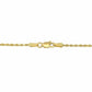 Solid 10k Yellow Gold Rope Chain 1mm-10mm Diamond Cut 16"-30"