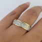 Real 14k Diamond Mens Ring Band Yellow Gold Casual Genuine Natural Wedding