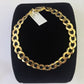 10k Cuban Curb link Bracelet 7" 7.5" 8" 8.5" 9" 8mm Solid Gold  Lobster clasp