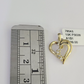 10K Real Heart Charm Pendant Gold 10kt Genuine Yellow