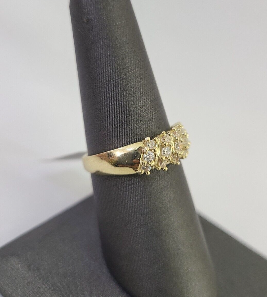 Real 10k Yellow Gold Ring Wedding Engagement Casual 10Kt Genuine