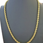 Real 10k Gold Rope Chain Necklace 18"-30" Inch 3mm-10mm Men & Women DISCOUNT