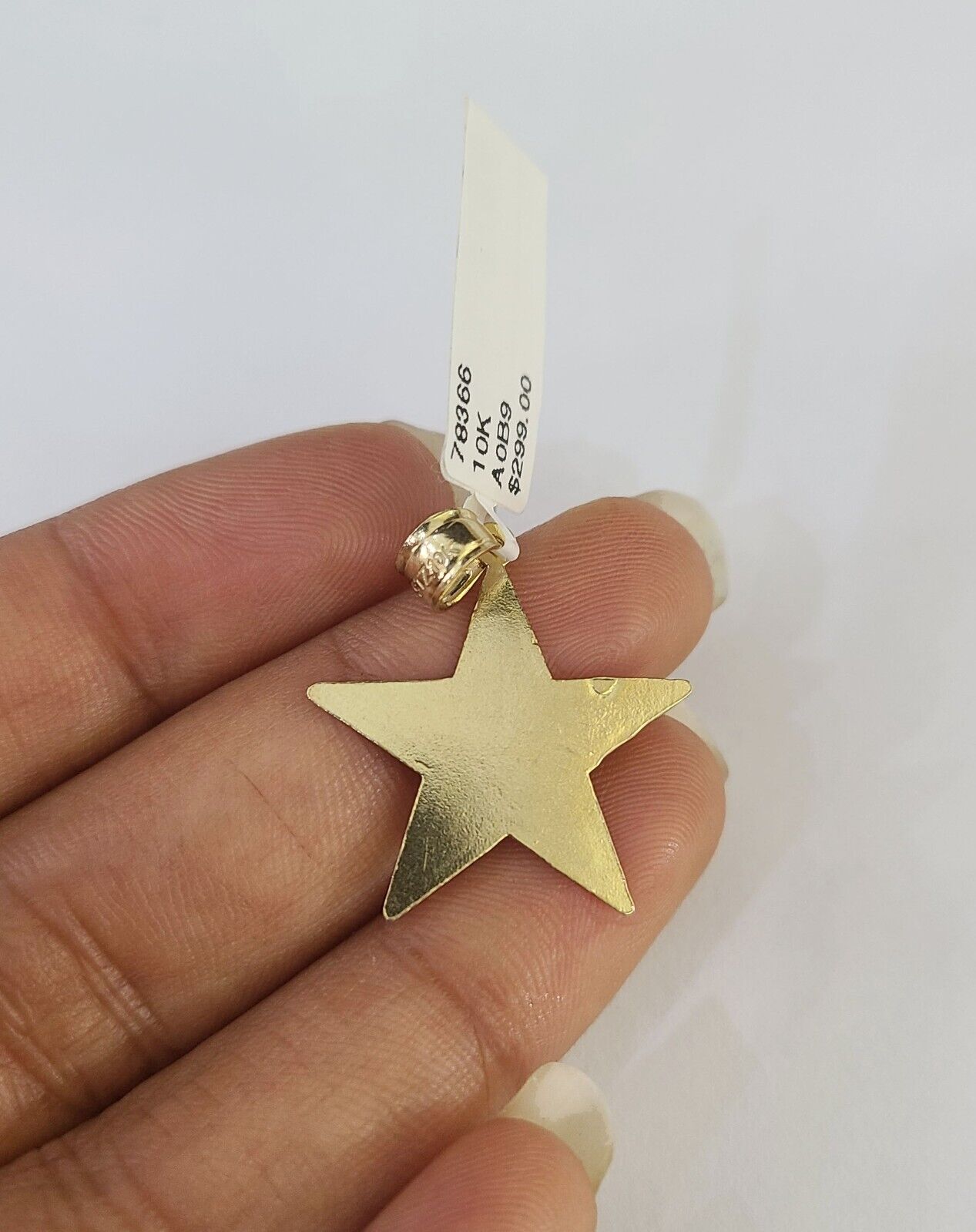 10k 2.5mm Rope Chain Star Pendant 18"-30" Yellow Gold Set Charm Necklace