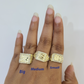 10k Nugget Ring Yellow Gold Women Men Real Genuine 10Kt