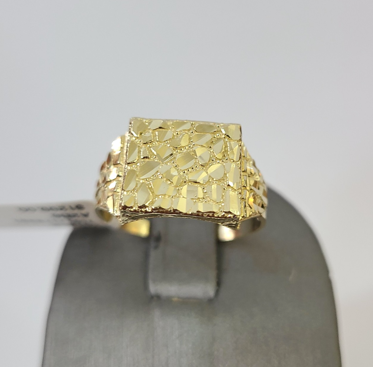 10k Nugget Ring Yellow Gold Women Men Real Genuine 10Kt