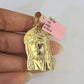 14k Chain Jesus Head Charm Set Miami Cuban Link 5mm 18"-30" Necklace Pendant