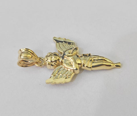 10K Real Praying Hands Charm Pendant Yellow Gold Genuine