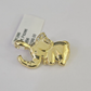 10K Real Yellow Gold Elephant Charm Pendant Gold 10kt Genuine