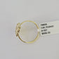 Real 10k Nugget Ring Yellow Gold Casual Ring 10kt Genuine