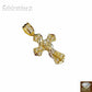 10k Gold Men Cross Charm Pendant Miami Cuban Rope Chain 20 22 24 26 Inch