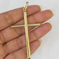 Real 10K Jesus Crucifix Cross Pendant 2.5" Yellow Gold Charm Genuine