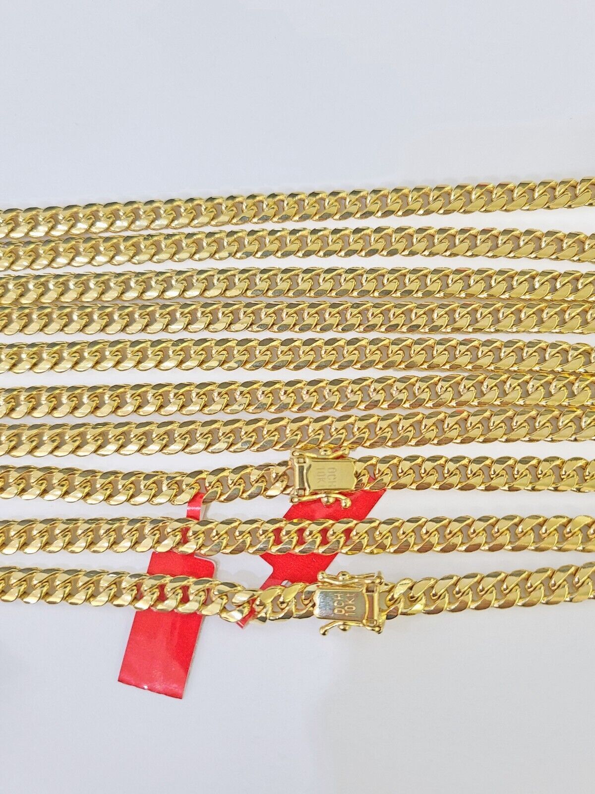 10k Yellow Gold 6mm Miami Cuban Link Chain Necklace 18-24 Inches Real