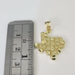 10k Texas Map Charm Nugget Pendant Yellow Gold Real Gold State Map 1"