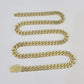 Real 10k Royal Monaco Chain 7mm 18-26 inches Necklace Yellow Gold Box Clasp