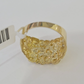 10k Nugget Ring Yellow Gold Women Men Real Genuine
