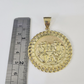 10k Centenario Coin Charm Yellow Gold 50 Pesos 1947 Mexico/Mexican Coin 2.25"