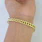 10k Franco Bracelet 6mm 8" Inch Yellow Gold Men Women Link Real 10kt
