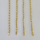 14k Real Rope Chain Necklace 3mm 18"-26" Inch Yellow Gold Men Women Genuine