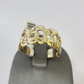 10k Cuban Curb Ring Yellow Gold Women Men Real Genuine 10Kt
