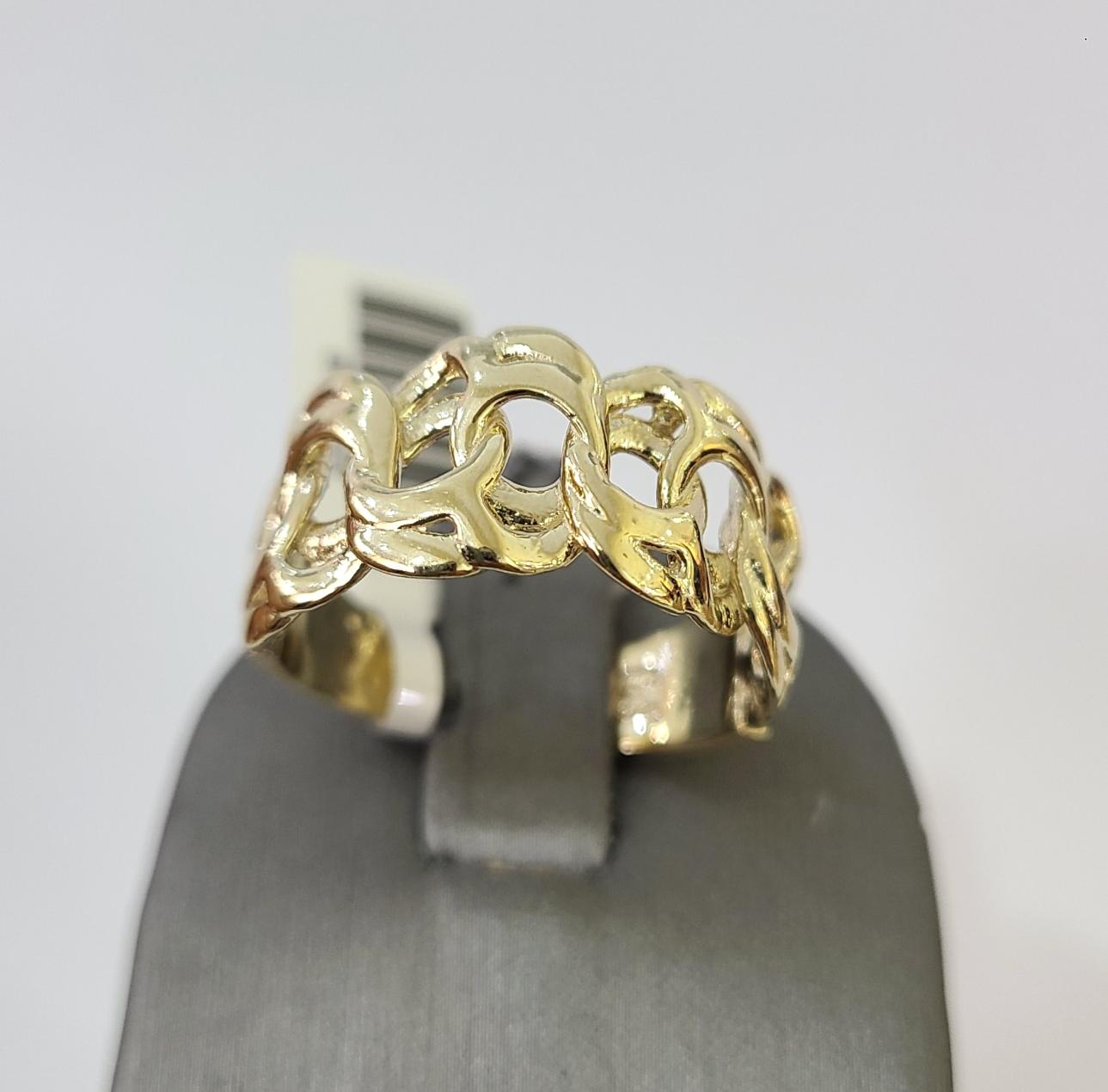 10k Cuban Curb Ring Yellow Gold Women Men Real Genuine 10Kt