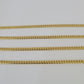 18k Solid Miami Cuban Chain Yellow Gold 3mm 18" 20" 22" 24" Inches Necklace Real