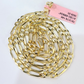 Real 14k Solid Gold Chain Figaro Link Necklace 4mm 18"-28" Men Women 14kt