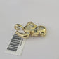 10K Real Yellow Gold Elephant Charm Pendant Gold 10kt Genuine