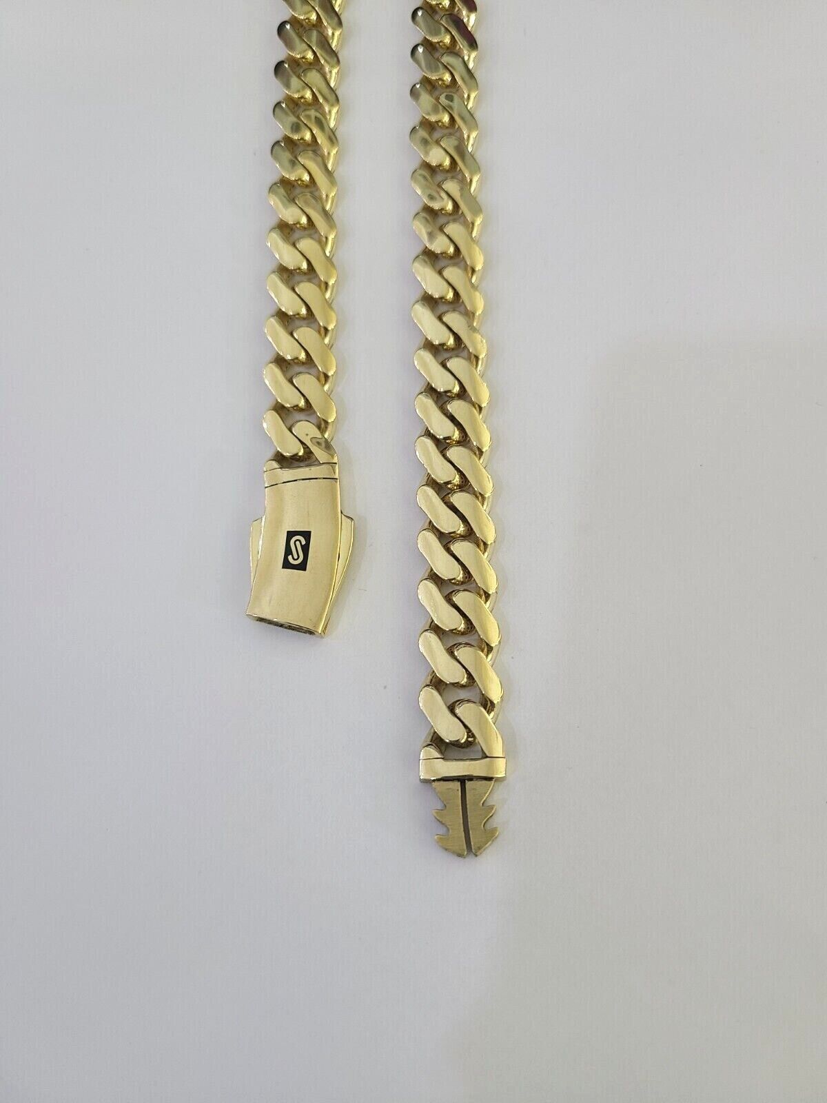 Real 10k Royal Monaco Chain 11mm 18-26 inches Necklace Yellow Gold Box Clasp