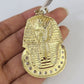 Real 10k Rope Chain Pharaoh Charm Set 8mm 20"-30" Inch Necklace Yellow Gold