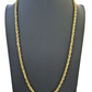 Real 10k Gold Rope Chain Necklace 18"-30" Inch 3mm-10mm Men & Women DISCOUNT