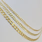 10k Gold Cuban Curb Necklace Chain 3mm 4mm 5mm 18-28 Inches 10kt Yellow Real